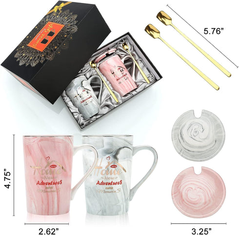 New Home New Adventure New Memories Couple Coffee Mug Set